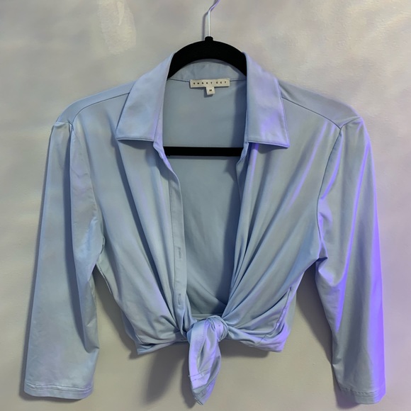 Baby Blue Button Up - Picture 1 of 3